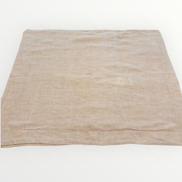 Saatva Heritage Flax Linen Queen Duvet Cover and Sham Pillow Case Set Beige - Picture 4 of 12